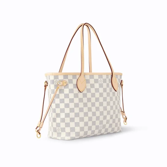 Rare! Like New! Authenticated LOUIS VUITTON N40605 Neverfull PM DAMIER AZUR - Picture 8 of 16